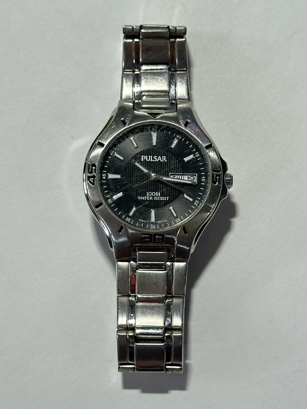 Y2K OlderBrotherCore Pulsar Watch Date Dial Water Resistant (Untested) Preppy